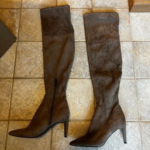 Selling these over the knee boots, worn 1 time, kept in protective bags.